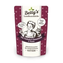 Betty's Landhausküche Frischebeutel Mit Truthahn 12 X 100g Für Katze