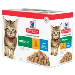 Hill's Science Plan Kitten Multipack Mit Huhn Und Seefisch 12x85 G