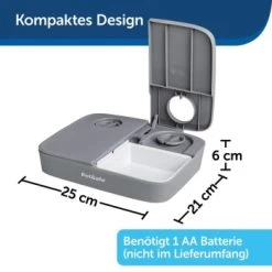 PetSafe Futterautomat Für 2 Mahlzeiten -Trixie Store bbe9cab735d5b9f4c0eedd0a56c673f98bfc289d 3af10beb3f1b8fffe2d66d9f1441f88b00169941